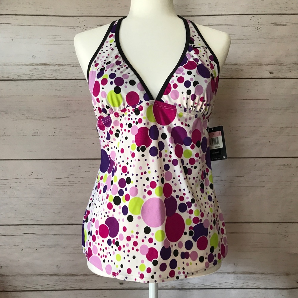 Nike halter tankini top